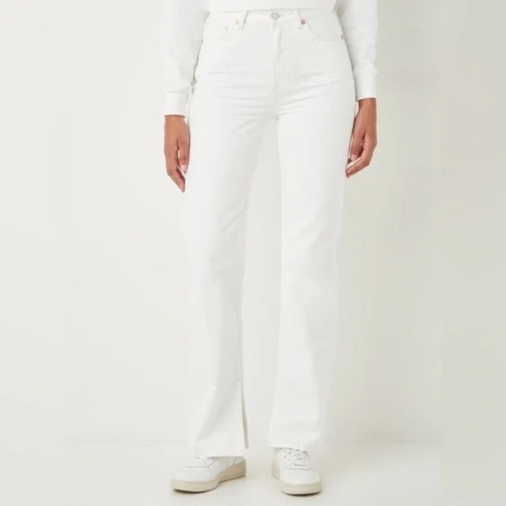 MANGO Miranda High Rise Straight Leg Ankle Slit - NEW w/ Tags - Size 2